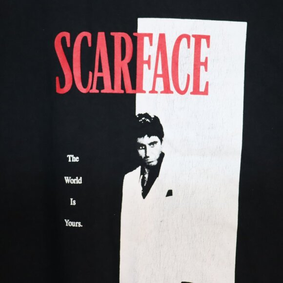 Scarface “The World Is Yours” Tony Montana Tee XL Black Movie Shirt. Shoepalace. - Picture 8 of 10